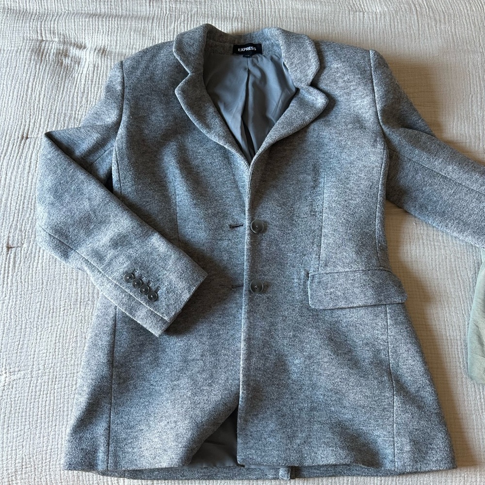 Gray Wool Blazer